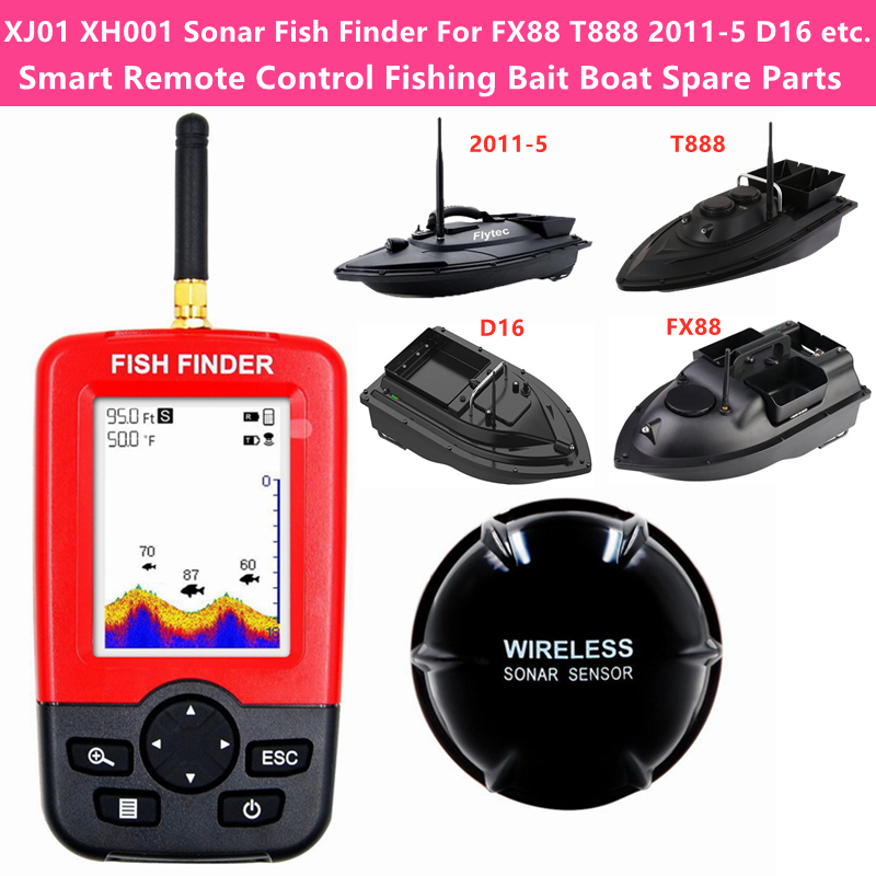 Fishing Boat Depth Finder - Sonar Sensor LCD Fish Finder 45M