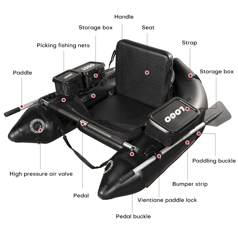 PVC Belly Boat Fishing Float T - Fishing Boat Inflatable のレビューと価格