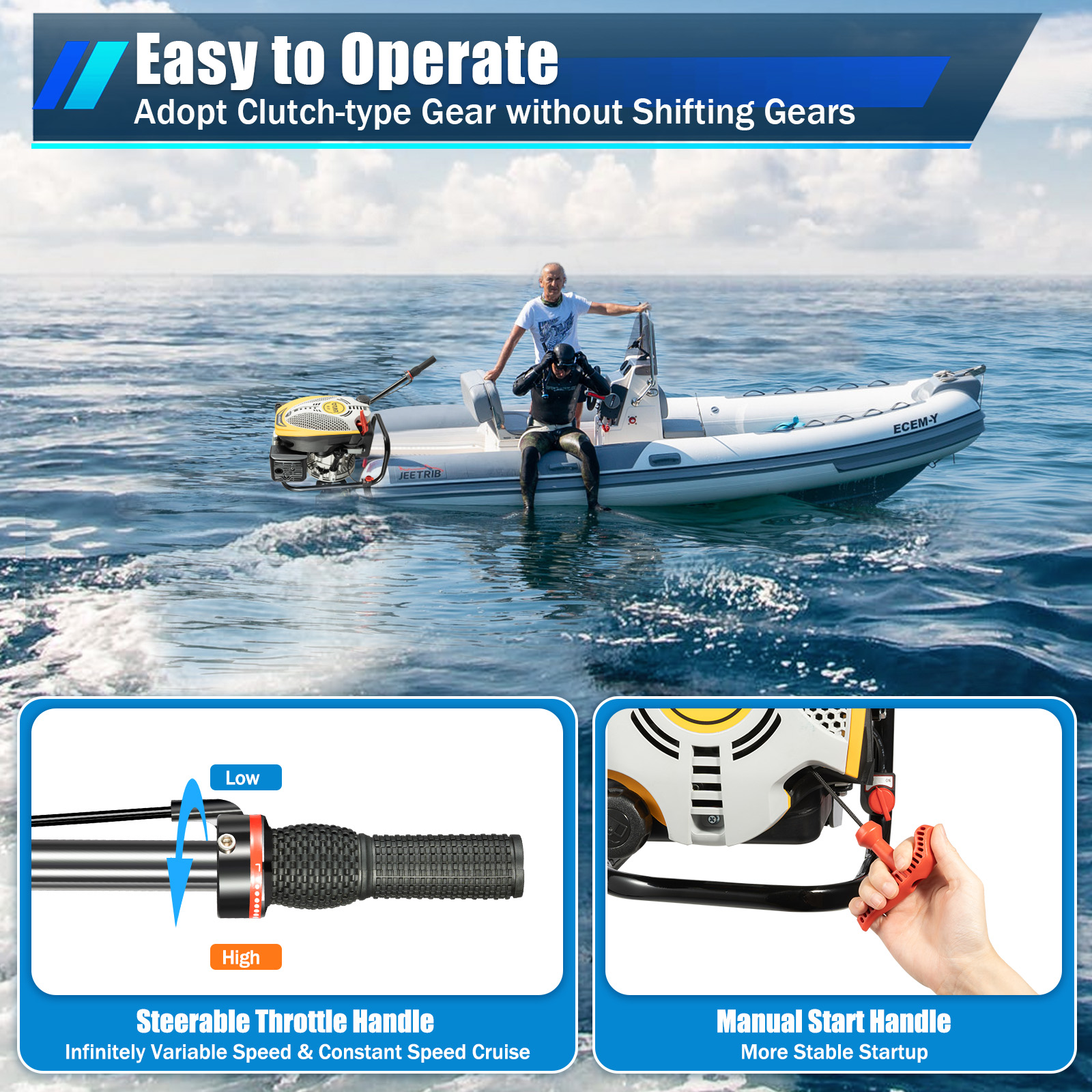Outboard Motor Boat Engine, 4  - Fishing Boat Outboard Motor のレビューと価格