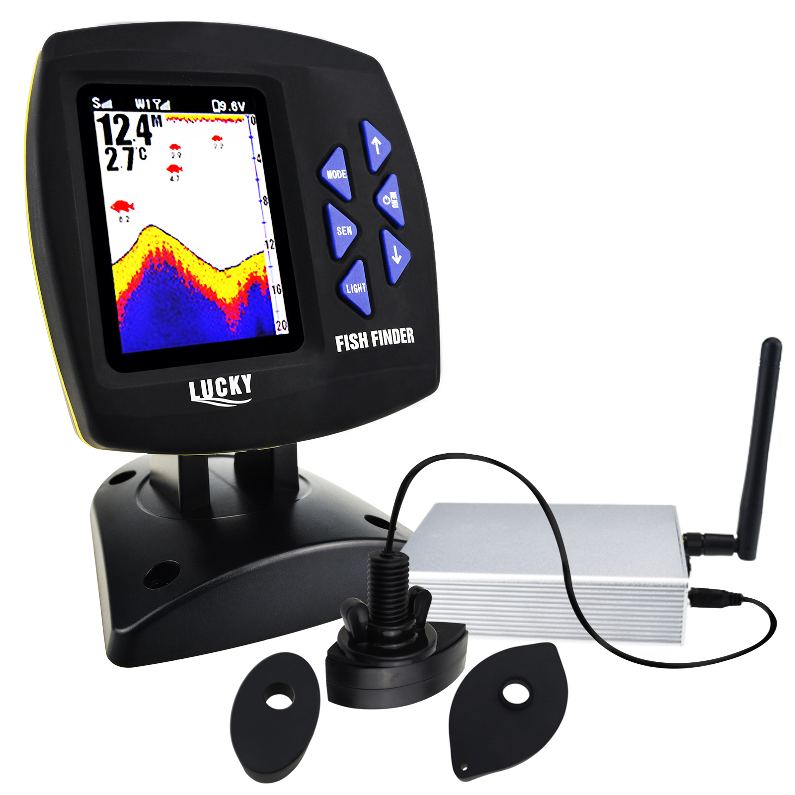 LUCKY Fishfinder 300m/ 980ft F - Fishing Boat Depth Finder のレビューと価格