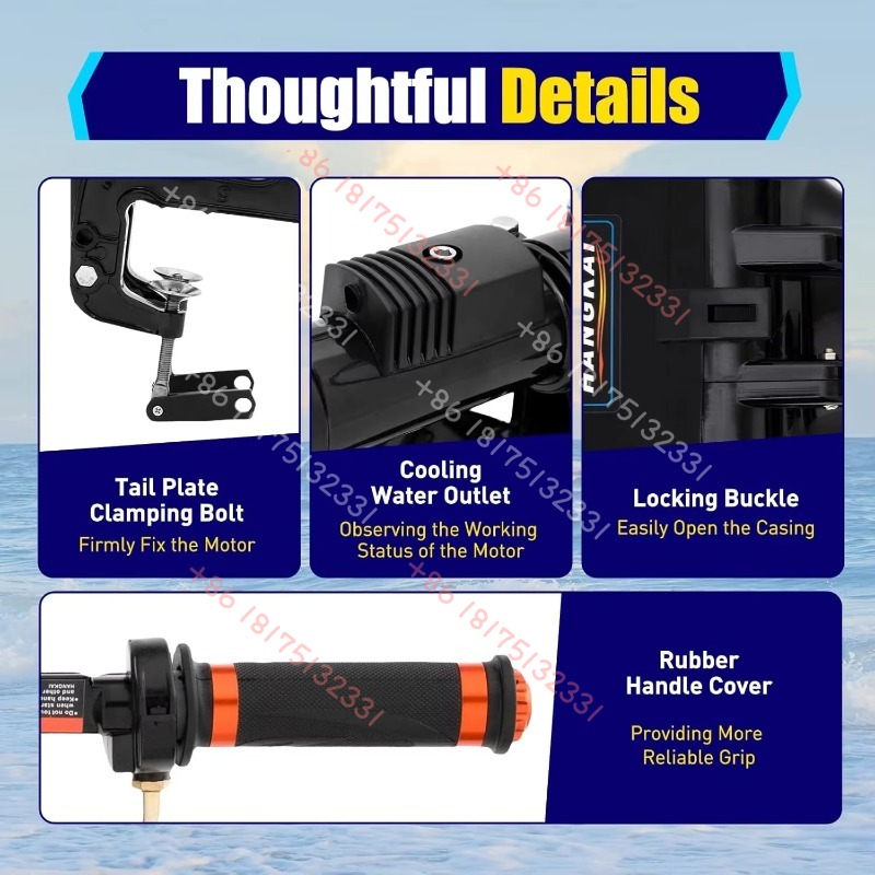 HANGKAI Outboard Motor, 3.6  2 - Fishing Boat Outboard Motor のレビューと価格