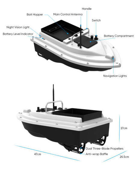 New 12V High Speed Carp Fishin - Fishing Boat Gps のレビューと価格