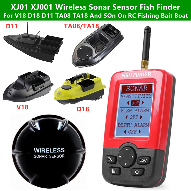 Wireless Sonar Sensor Fish Fin - Fishing Boat Depth Finder のレビューと価格
