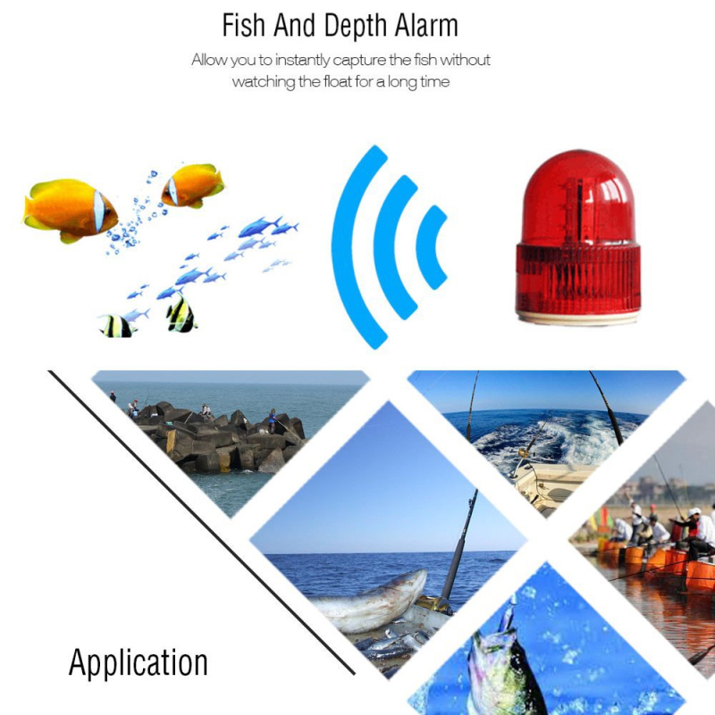 Wireless Sonar Sensor Fish Fin - Fishing Boat Depth Finder のレビューと価格
