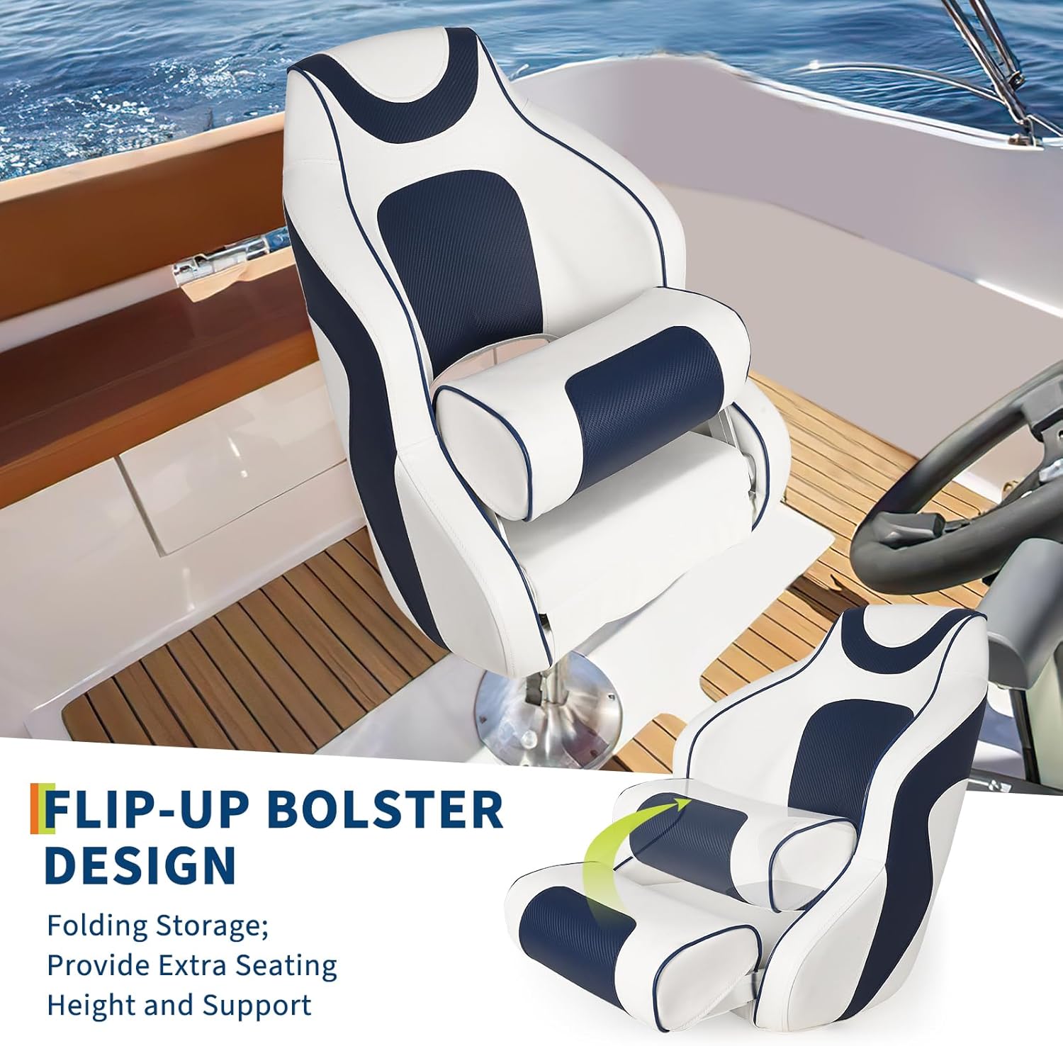 High Back Boat Seat with Flip- - Fishing Boat Seat のレビューと価格