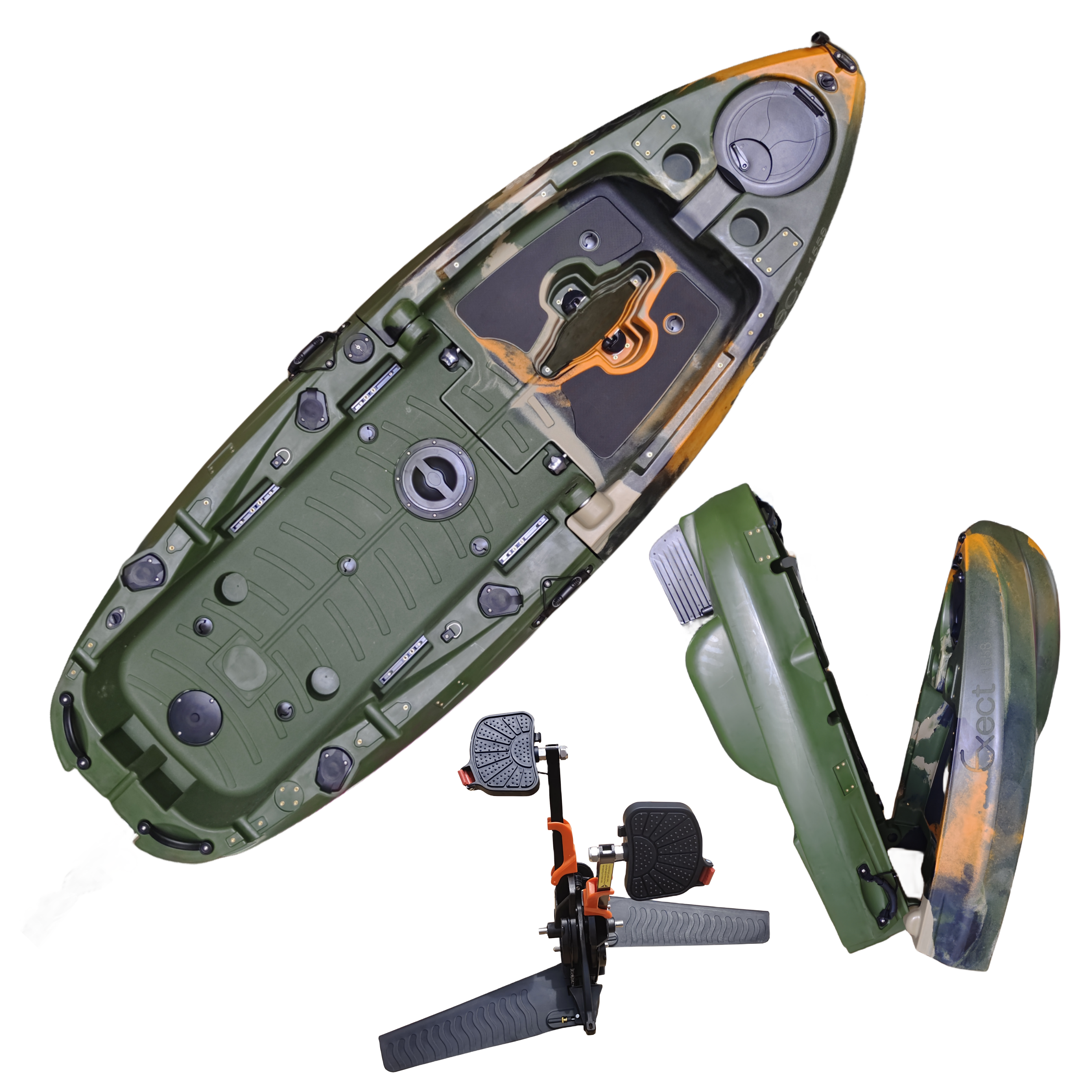 Plastic Kayak Pedal Kayak Fish - Fishing Boat Seat のレビューと価格