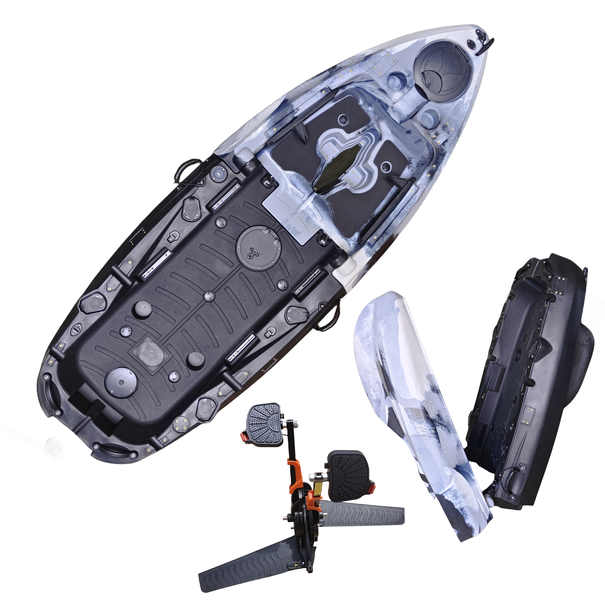 Plastic Kayak Pedal Kayak Fish - Fishing Boat Seat のレビューと価格