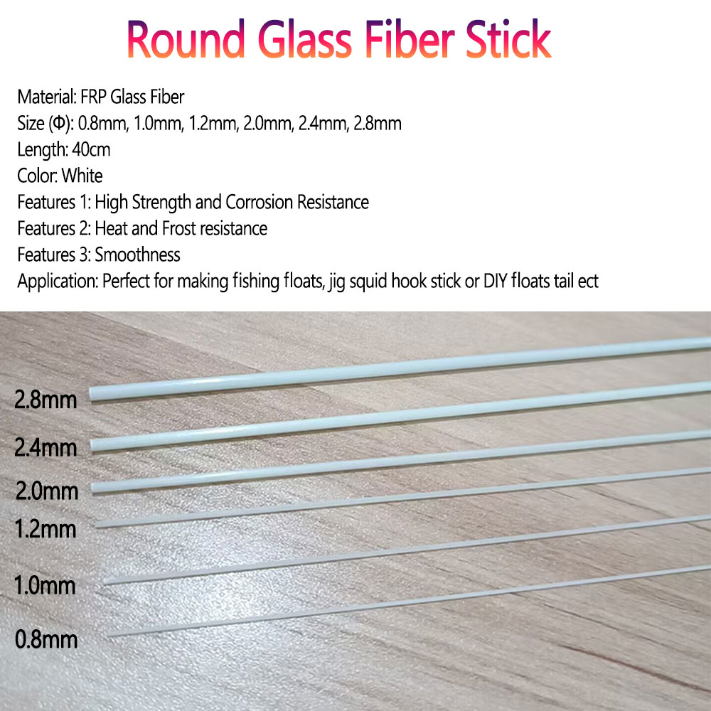 Bimoo 10/20pcs 0.8mm~2.8mm Rou - Fishing Boat Fiberglass のレビューと価格