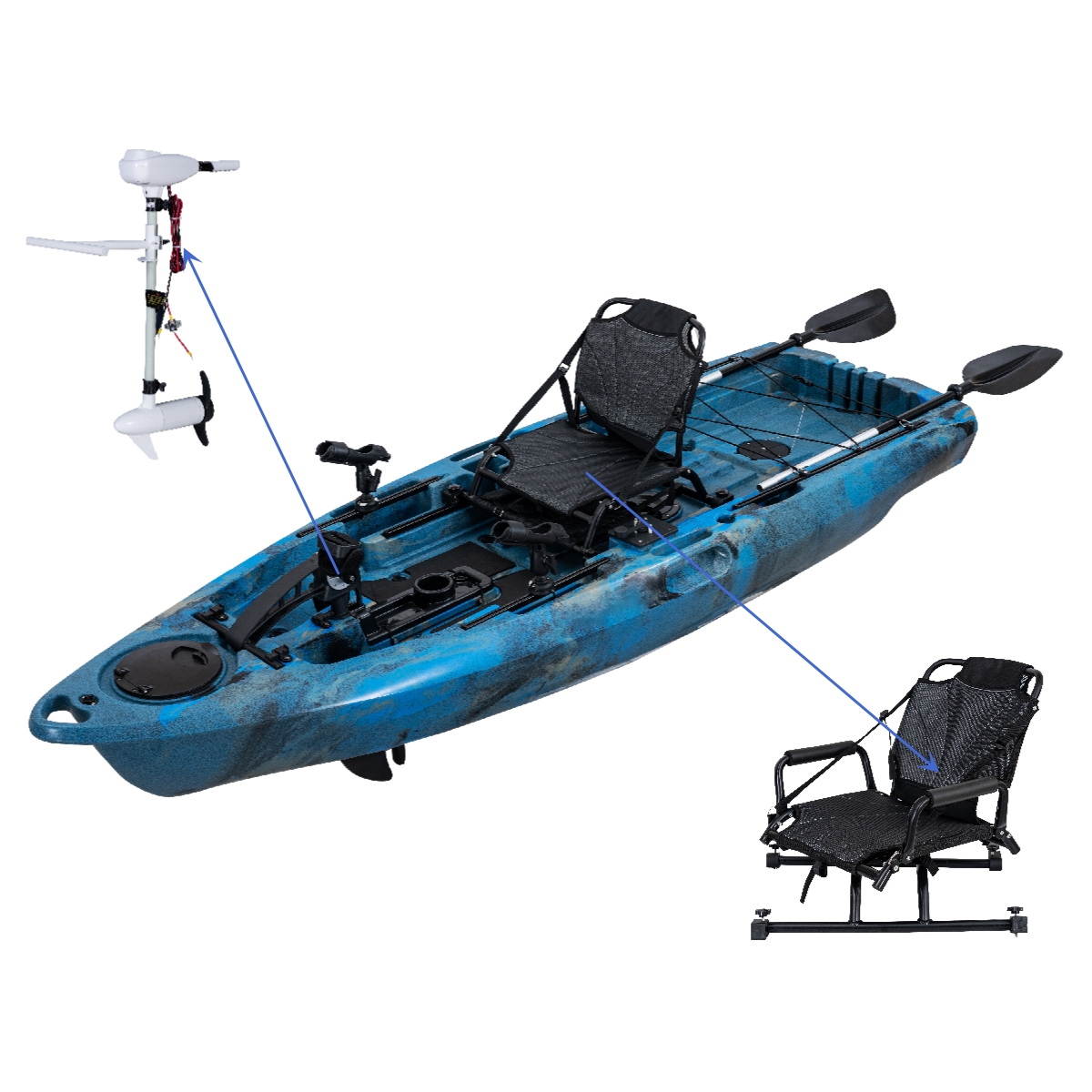 LSF Plastic Rowing Fishing Ele - Fishing Boat Paddle のレビューと価格