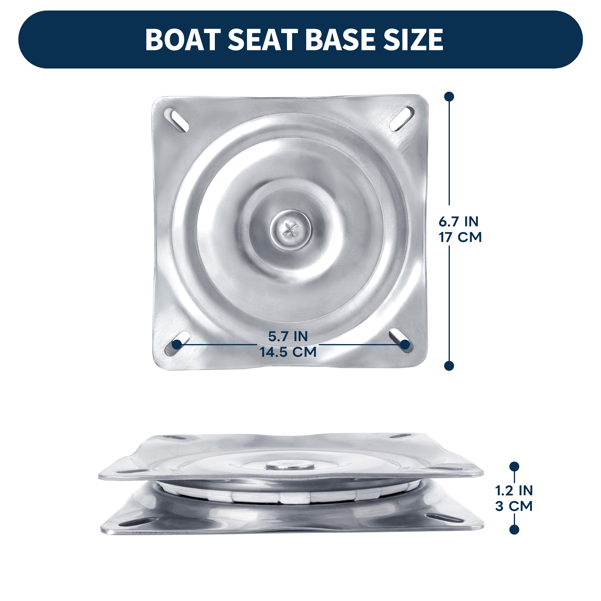 Boat Seat Swivel, 316 Stainles - Fishing Boat Seat のレビューと価格
