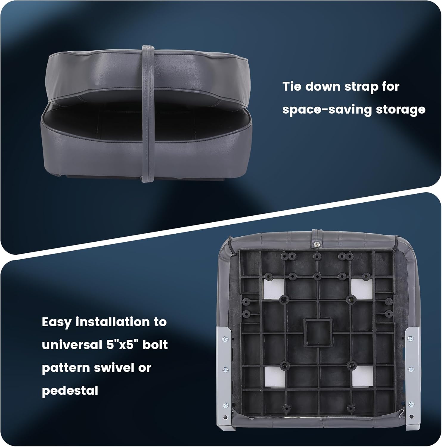 2 Pack Folding Boat Seats, Hig - Fishing Boat Seat のレビューと価格