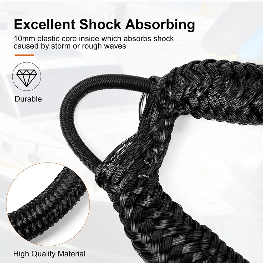 Boat Bungee Dock Line M8 Hook  - Fishing Boat Anchor のレビューと価格