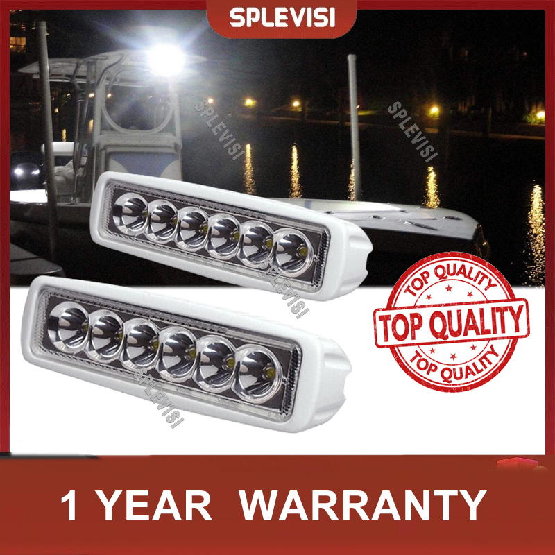 2pcs 12V 6 LED Deck Marine Spr - Fishing Boat Trailer のレビューと価格