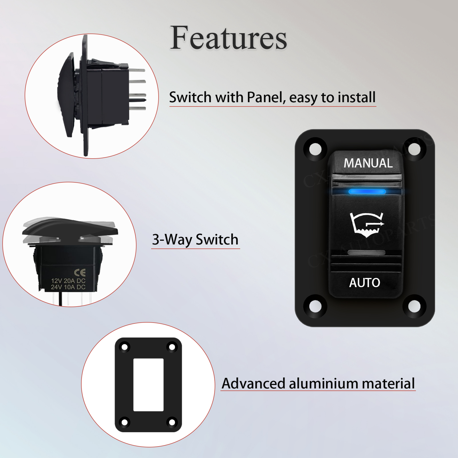 3 Way Bilge Pump Rocker Switch - Fishing Boat Bilge Pump のレビューと価格