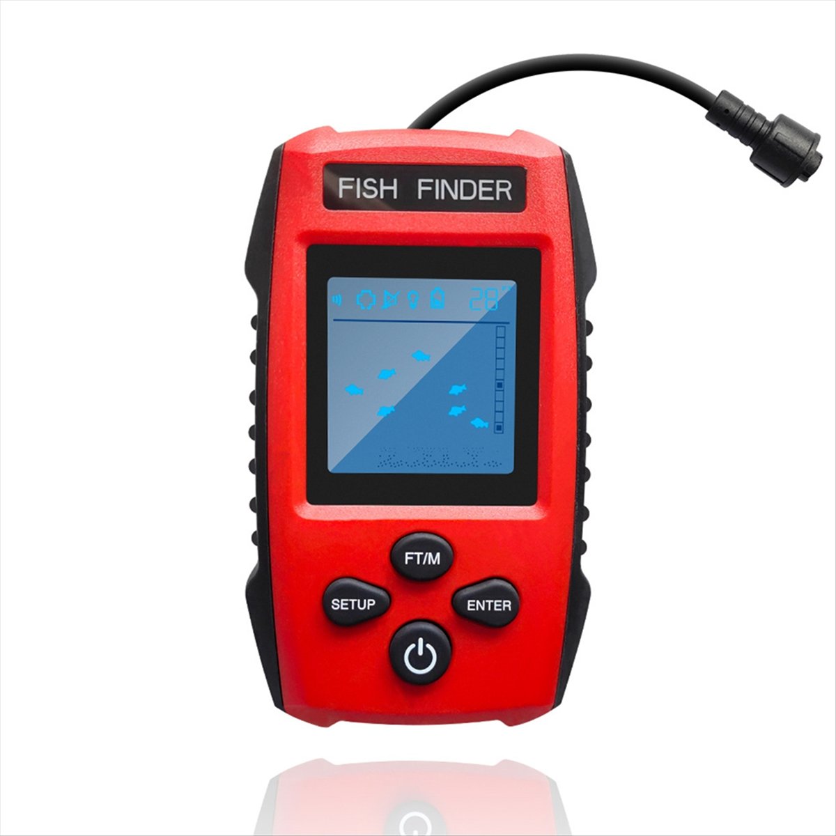 Color LCD Fish Finder Wired So - Fishing Boat Depth Finder のレビューと価格