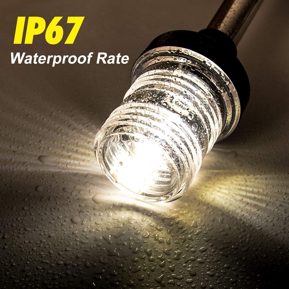 360 Degree White LED Fold Down - Fishing Boat Navigation Light のレビューと価格