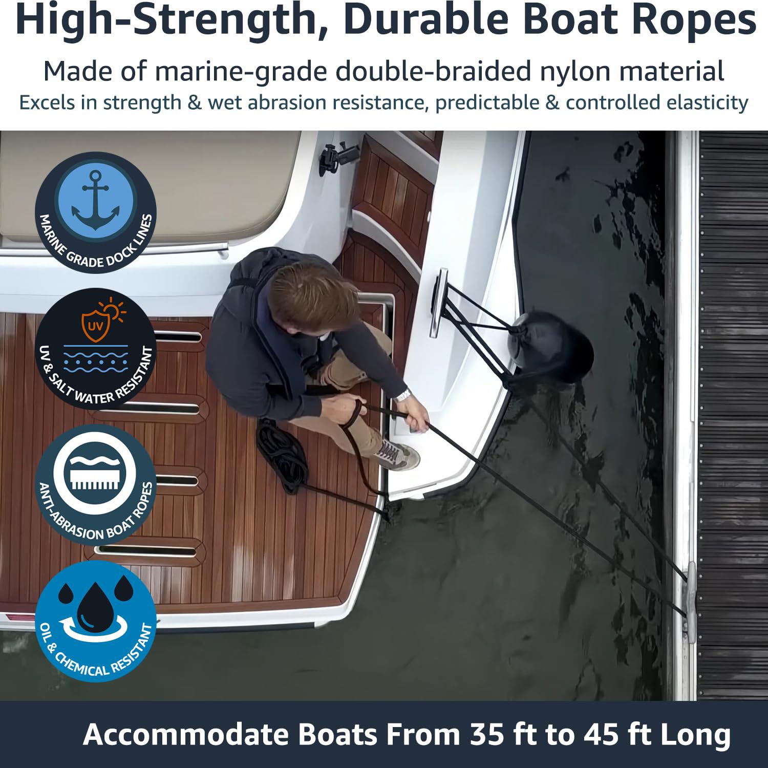 Marine Dock Rope Nylon Docking - Fishing Boat Paddle のレビューと価格