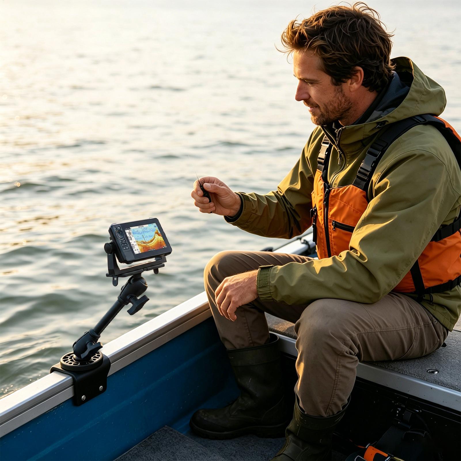 Fish Finder Transducer Mount 3 - Fishing Boat Depth Finder のレビューと価格