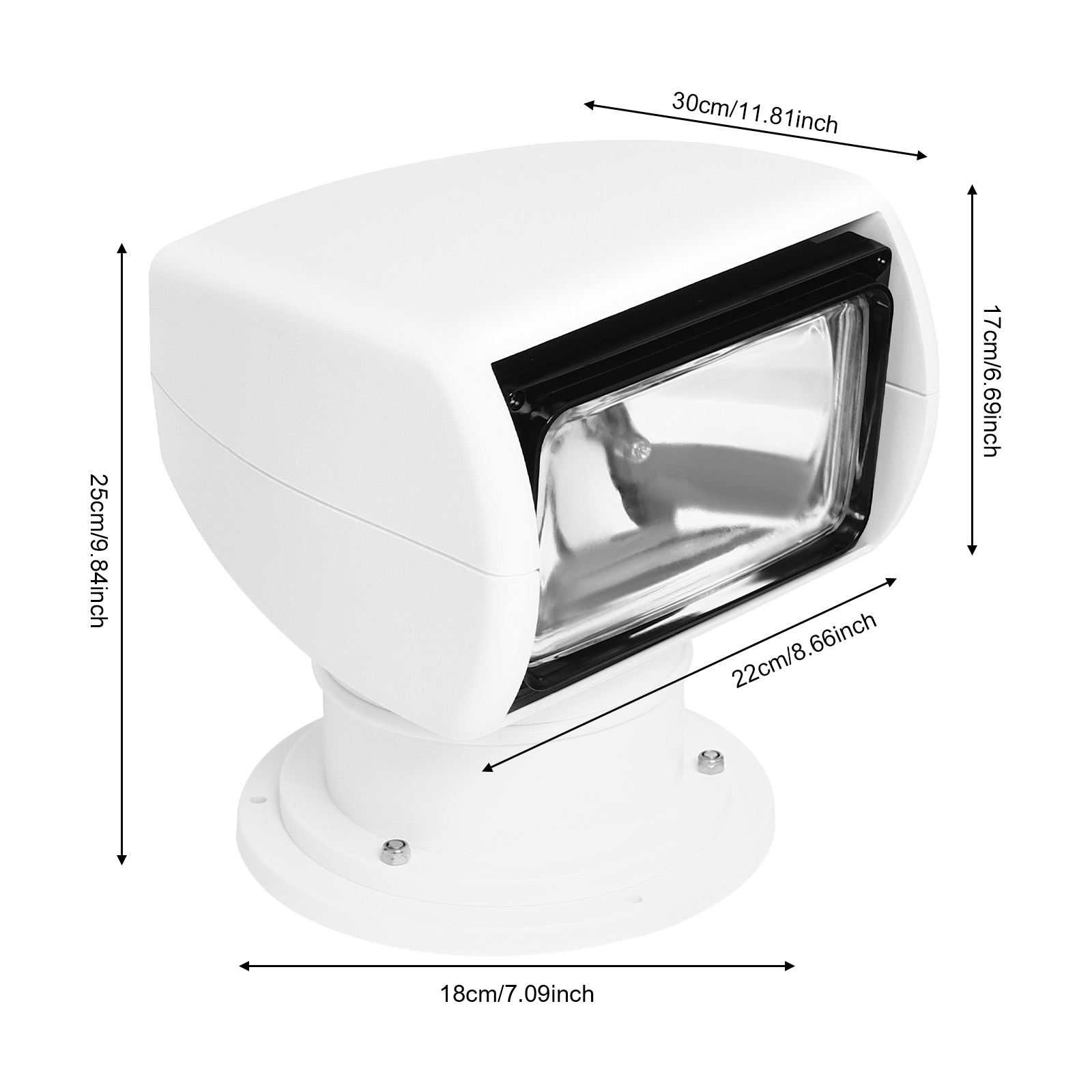 12V 100W Marine Spotlight Boat - Fishing Boat Navigation Light のレビューと価格