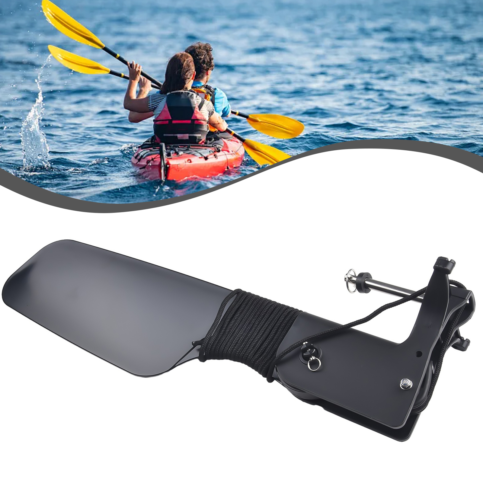 Boat Rudder for Kayak Canoe wi - Fishing Boat Steering Wheel のレビューと価格